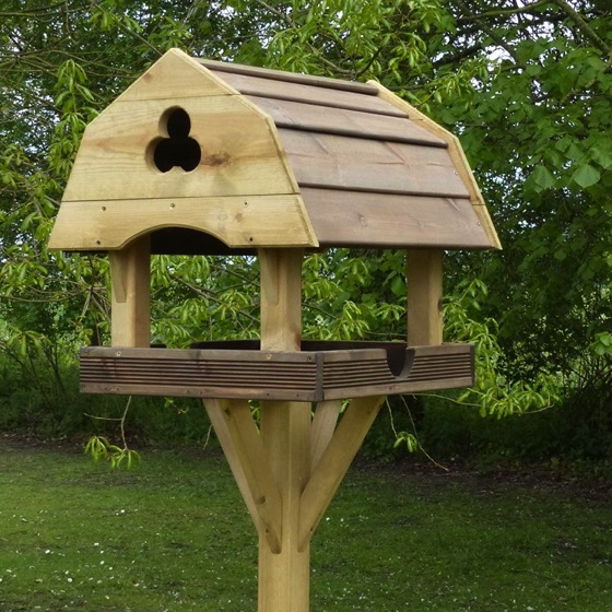 Dutch barn bird table product photo Side View -  - additional image 3 L