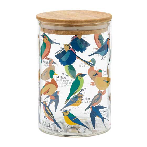 RSPB Free as a bird glass storage jar 950ml product photo