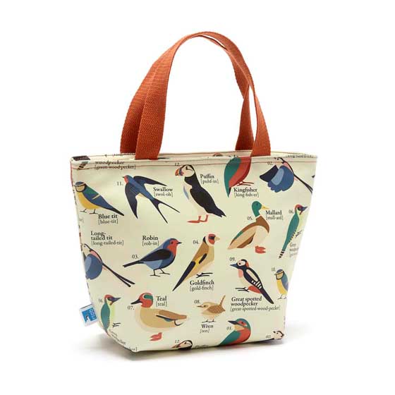 Free as a bird insulated lunch bag in cream product photo Side View -  - additional image 3 L