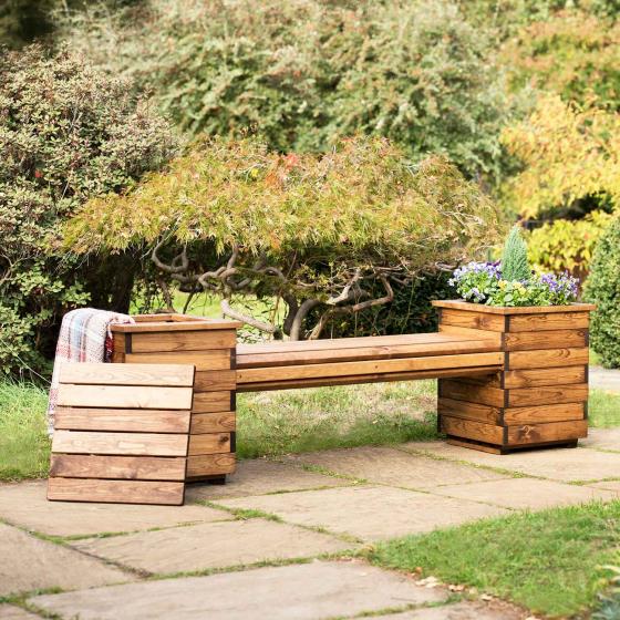 Planter bench - RSPB Garden furniture, Lodge Collection product photo Back View -  - additional image 2 L