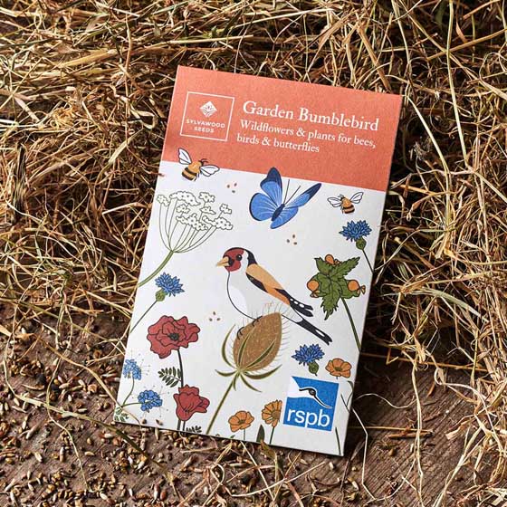 Garden bumblebird seed bearing plants and wildflower seed pack product photo Side View -  - additional image 3 L