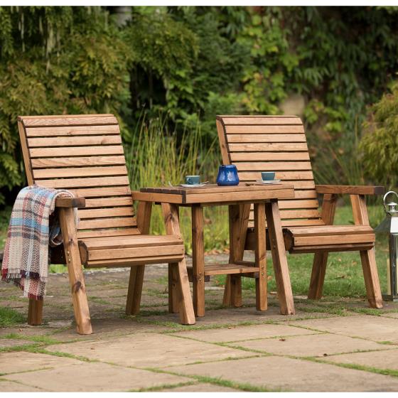 Love seat - RSPB Garden furniture, Lodge Collection product photo Back View -  - additional image 2 L