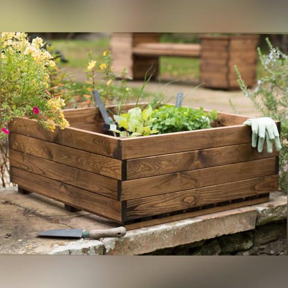 Vegetable raised box - RSPB Garden furniture, Lodge Collection product photo Front View - additional image 1 L