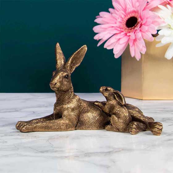 Hare and young ornament product photo Default L