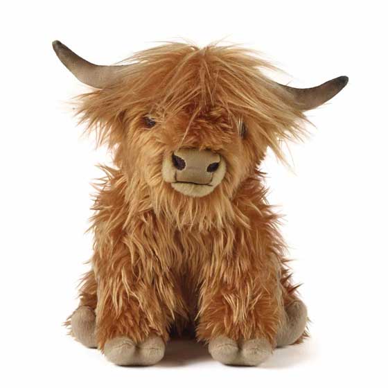 Large Highland cow soft toy product photo Default L
