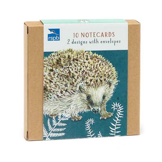 RSPB In the wild hedgehog and butterfly notecards pack product photo