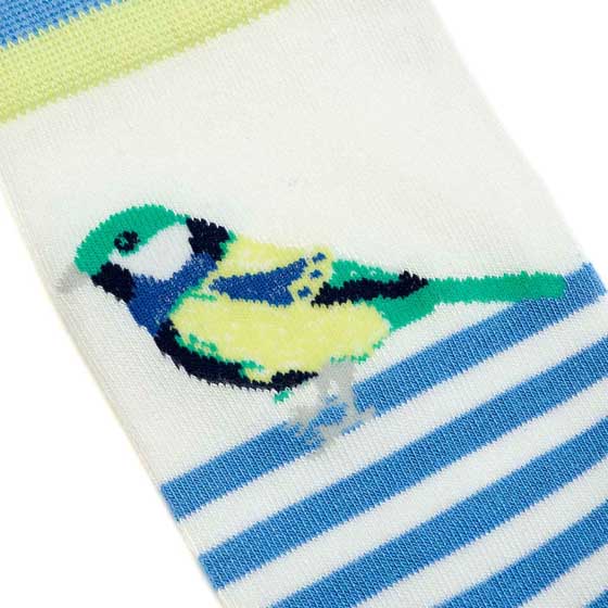 Joules socks, great tit design product photo Side View -  - additional image 3 L