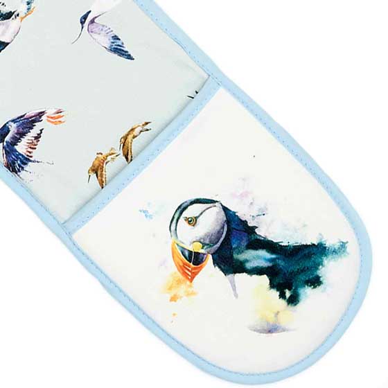 RSPB Life on the edge seabirds oven glove product photo Front View - additional image 1 L