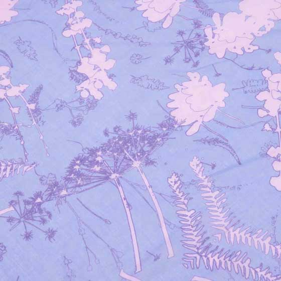 Lilac dried leaf RSPB organic cotton scarf product photo Side View -  - additional image 3 L