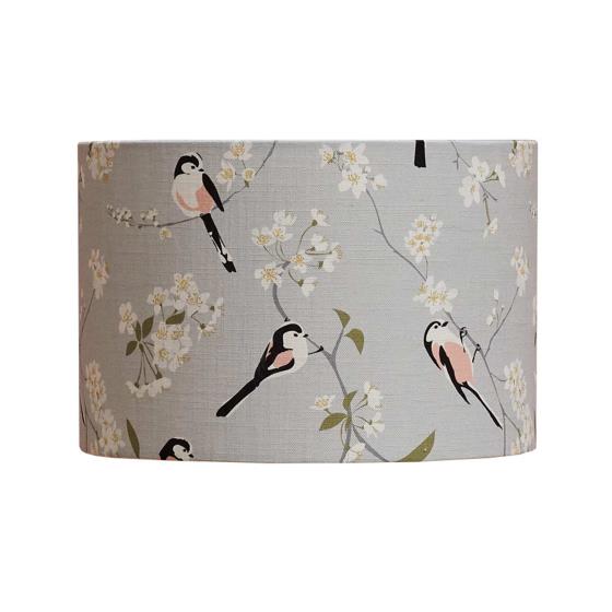 Lorna Syson lampshade grey long-tailed tit, 30cm product photo Side View -  - additional image 3 L