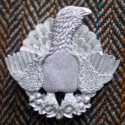 Malcolm Appleby Capercaillie silver brooch product photo Front View - additional image 1 L