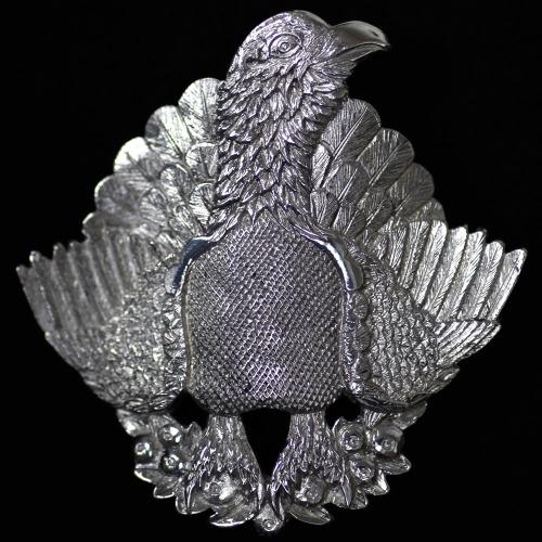 Malcolm Appleby Capercaillie silver pendant product photo Front View - additional image 1 L