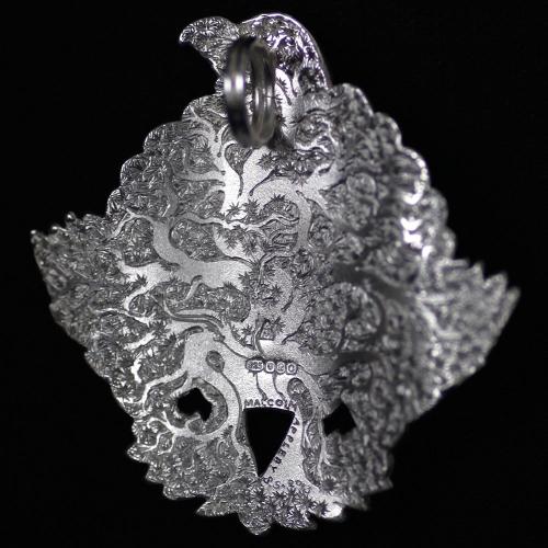 Malcolm Appleby Capercaillie silver pendant product photo Back View -  - additional image 2 L
