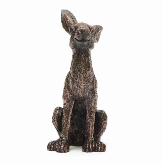 Mini alert hare sculpture product photo Back View -  - additional image 2 L