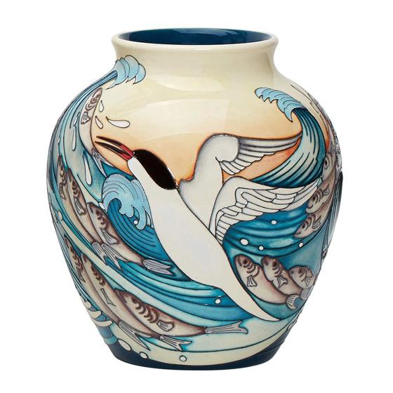 Moorcroft Vase Roseate Terns Moorcroft Pottery Save Nature