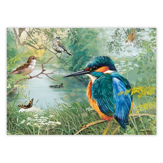 Nature reserve kingfisher jigsaw product photo Front View - additional image 1 L