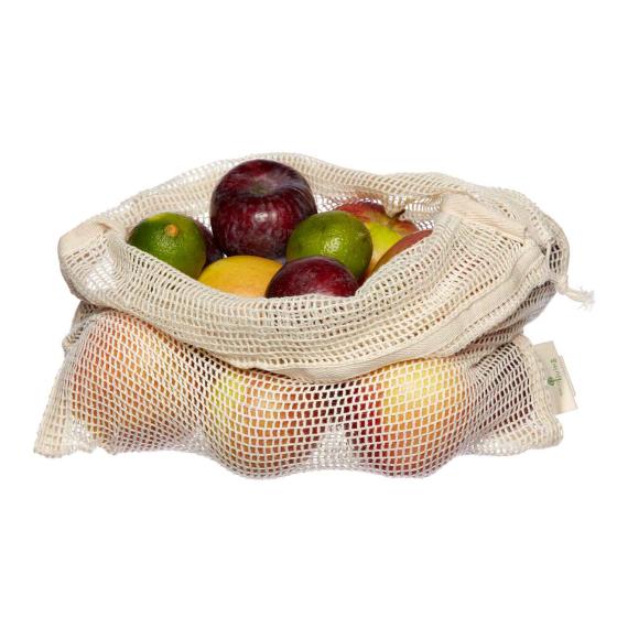 Organic produce & bread bags - 3 pack product photo additional image 6 L
