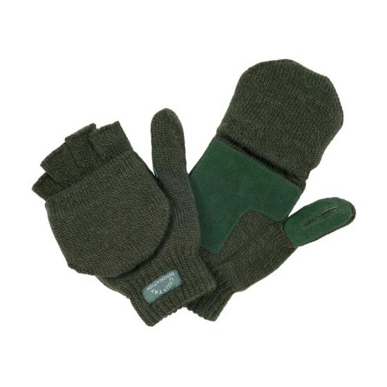 Knitted mitts green product photo Default L