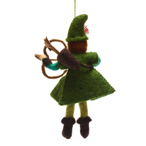 Robin Hood Christmas tree hanging decoration product photo Back View -  - additional image 2 L