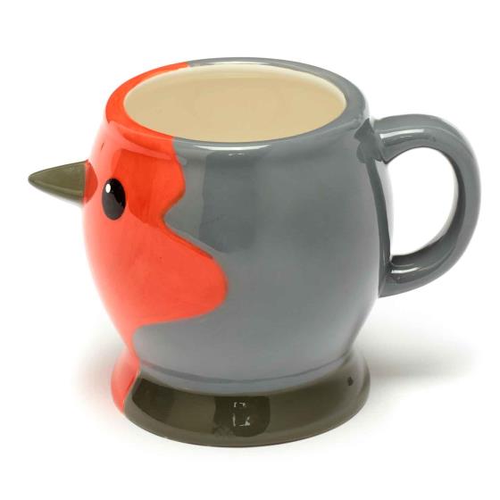 RSPB Free as a bird robin head mug product photo Front View - additional image 1 L