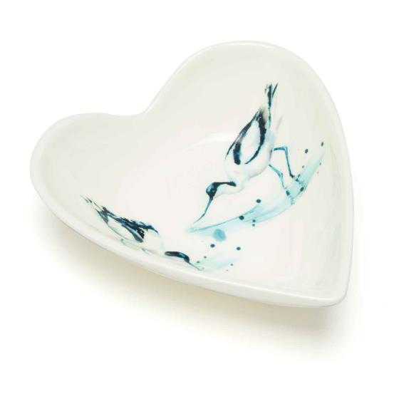 RSPB In the shallows avocets heart bowl product photo