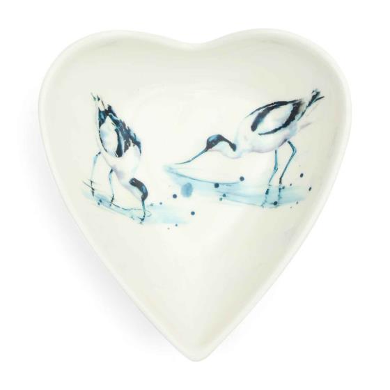 RSPB In the shallows avocets heart bowl product photo Front View - additional image 1 L