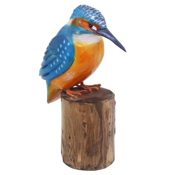 Wooden kingfisher ornament product photo