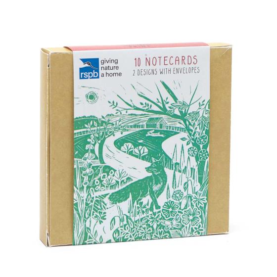 RSPB Nature's print landscape notecards pack product photo Side View -  - additional image 3 L