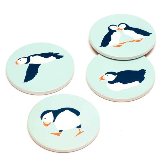 RSPB Puffins coasters product photo