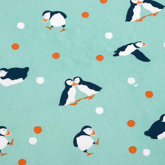 RSPB Puffins tea towel product photo Back View -  - additional image 2 L