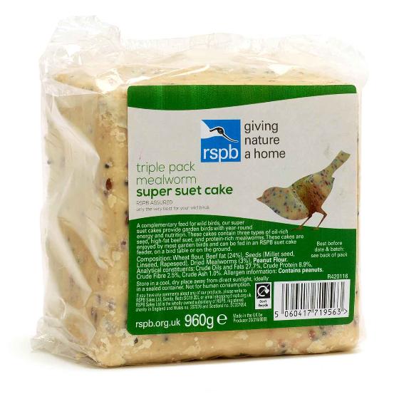 RSPB Ultimate suet feeder + Super suet cakes x3 offer product photo Front View - additional image 1 L