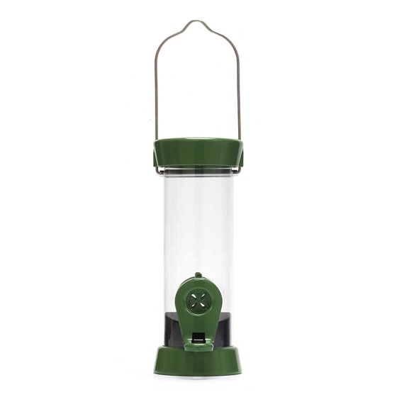 RSPB Ultimate easy-clean® nyjer seed bird feeder, small, with guardian & seed tray product photo