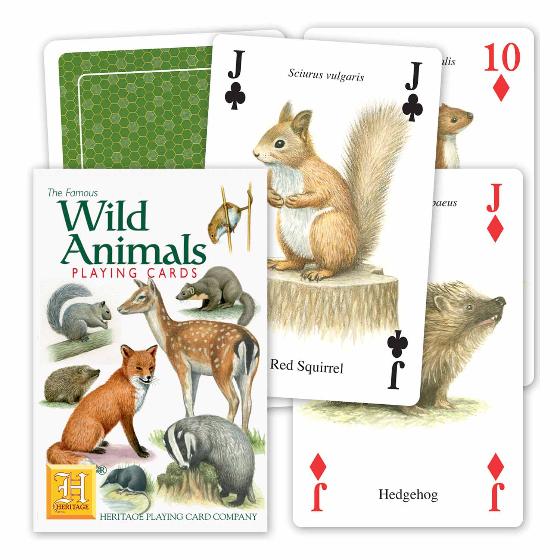 Wild animals playing cards product photo Default L