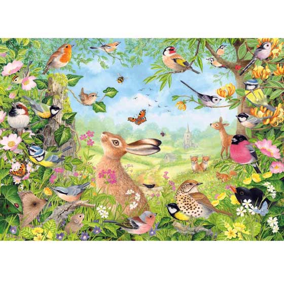 Wildlife haven 1000 Piece Jigsaw Puzzle product photo Side View -  - additional image 3 L