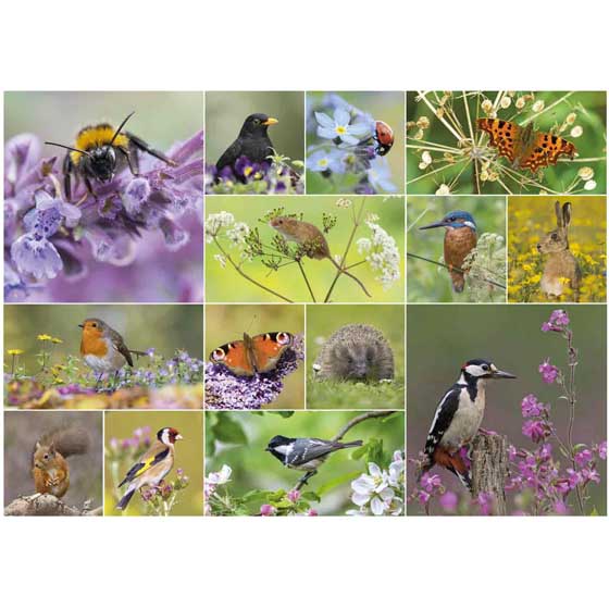 Wildlife wonder 1000 piece jigsaw puzzle product photo Side View -  - additional image 3 L