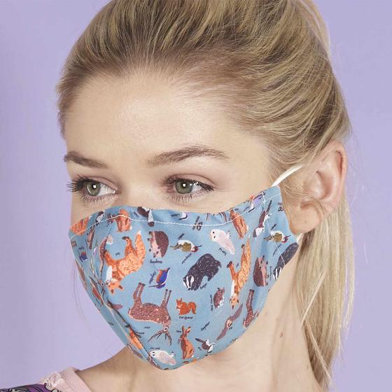 Reusable face mask, woodland design product photo Default L
