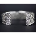Malcolm Appleby Sparrow silver bangle product photo Front View - additional image 1 T