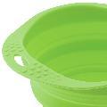 Dog travel bowl - collapsible silicone product photo Side View -  - additional image 3 T
