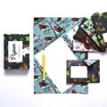 Eco-friendly stationery - 6 pack of robin and wren Pigeon letter papers product photo Side View -  - additional image 3 T
