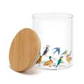 RSPB Free as a bird glass storage jar 750ml product photo Back View -  - additional image 2 T