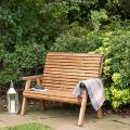 Two seater bench - RSPB Garden furniture, Lodge Collection product photo Back View -  - additional image 2 T