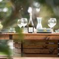 Table and benches patio set - RSPB Garden furniture, Lodge Collection product photo Side View -  - additional image 3 T