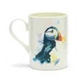 RSPB Life on the edge puffin tea infuser mug product photo Back View -  - additional image 2 T