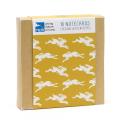 RSPB Nature's print square hare notecards (10 pack) product photo Side View -  - additional image 3 T