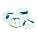RSPB Puffins coasters product photo Back View -  - additional image 2 T