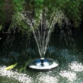 Solar powered floating pond fountain with 5v mains adaptor product photo