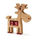 Wooden reindeer countdown calendar product photo