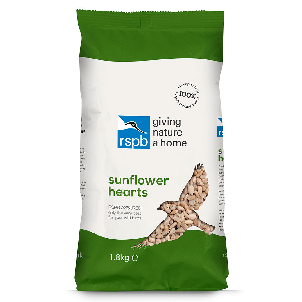 Premium Sunflower Hearts Bird Seed 1.8g Sack RSPB Shop