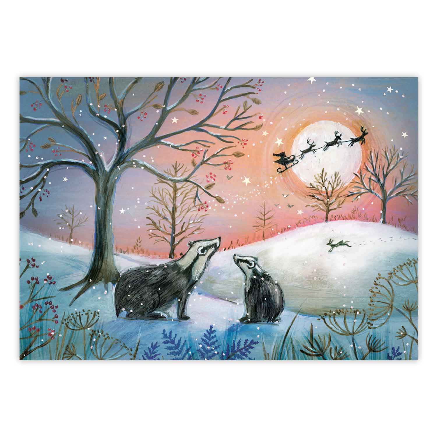 Childreans Cute Greeting Card. Cute Badger Celebrating A Birthday With A Cake And Festive Decorations - View #4