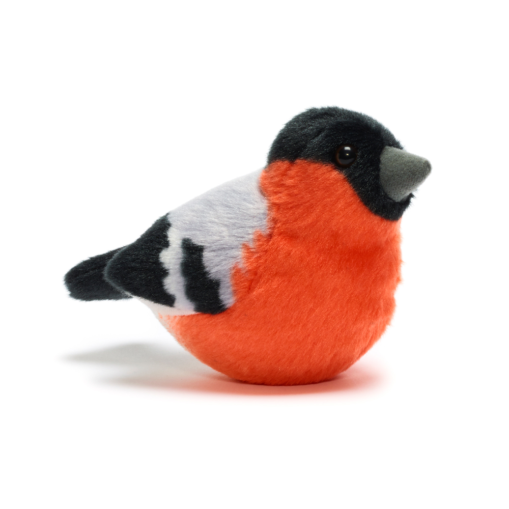 Singing Bullfinch Soft Toy Singing Bird Toy RSPB Shop